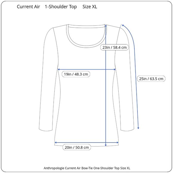 Anthropologie Current Air Bow-Tie One-Shoulder Top - Picture 7 of 7